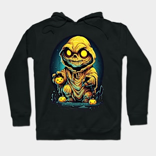 Eerie Halloween Ghoul Art - Spooky Season Delight Hoodie